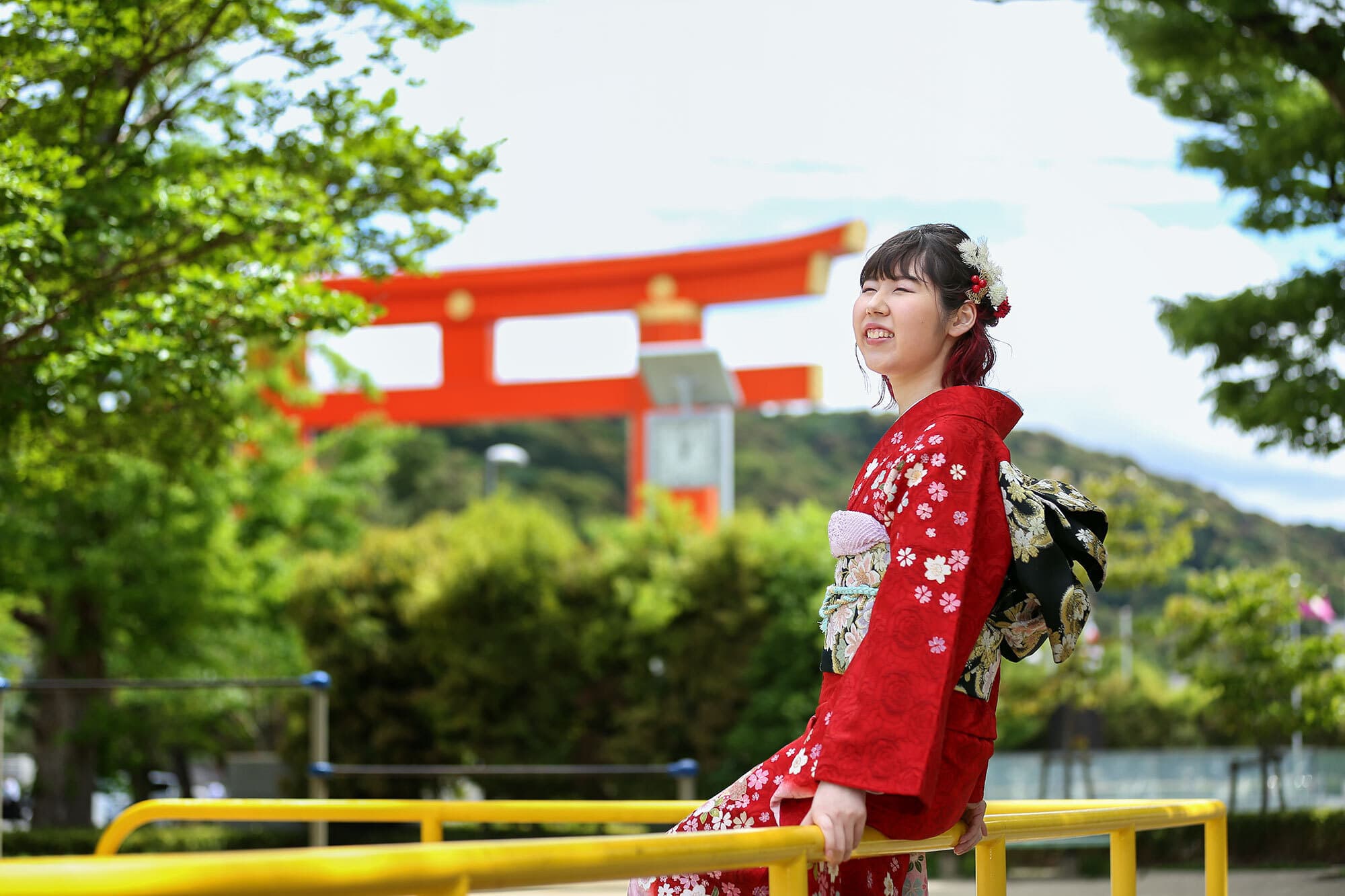 京都で成人式ロケーション撮影