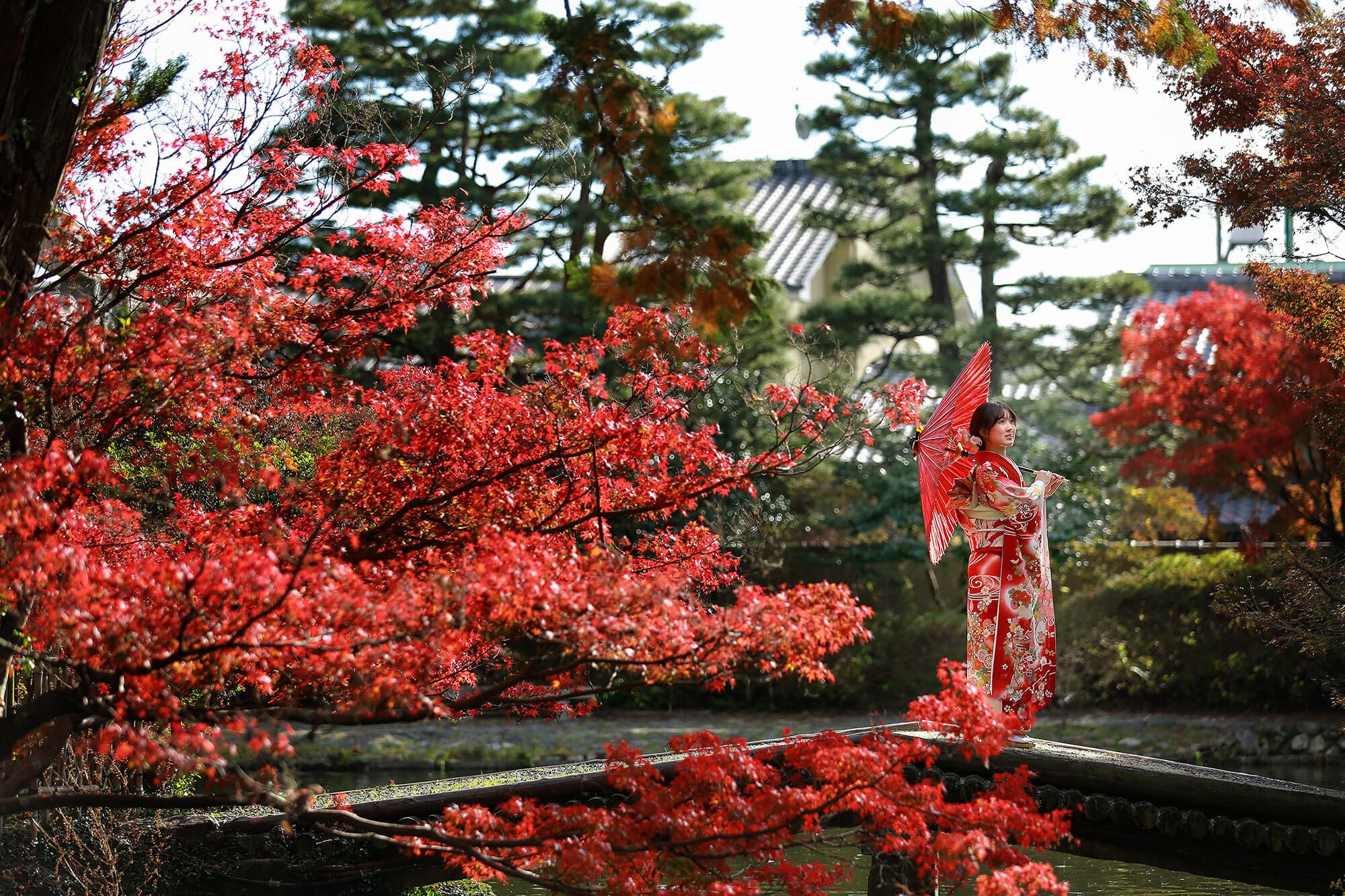京都で成人式ロケーション撮影